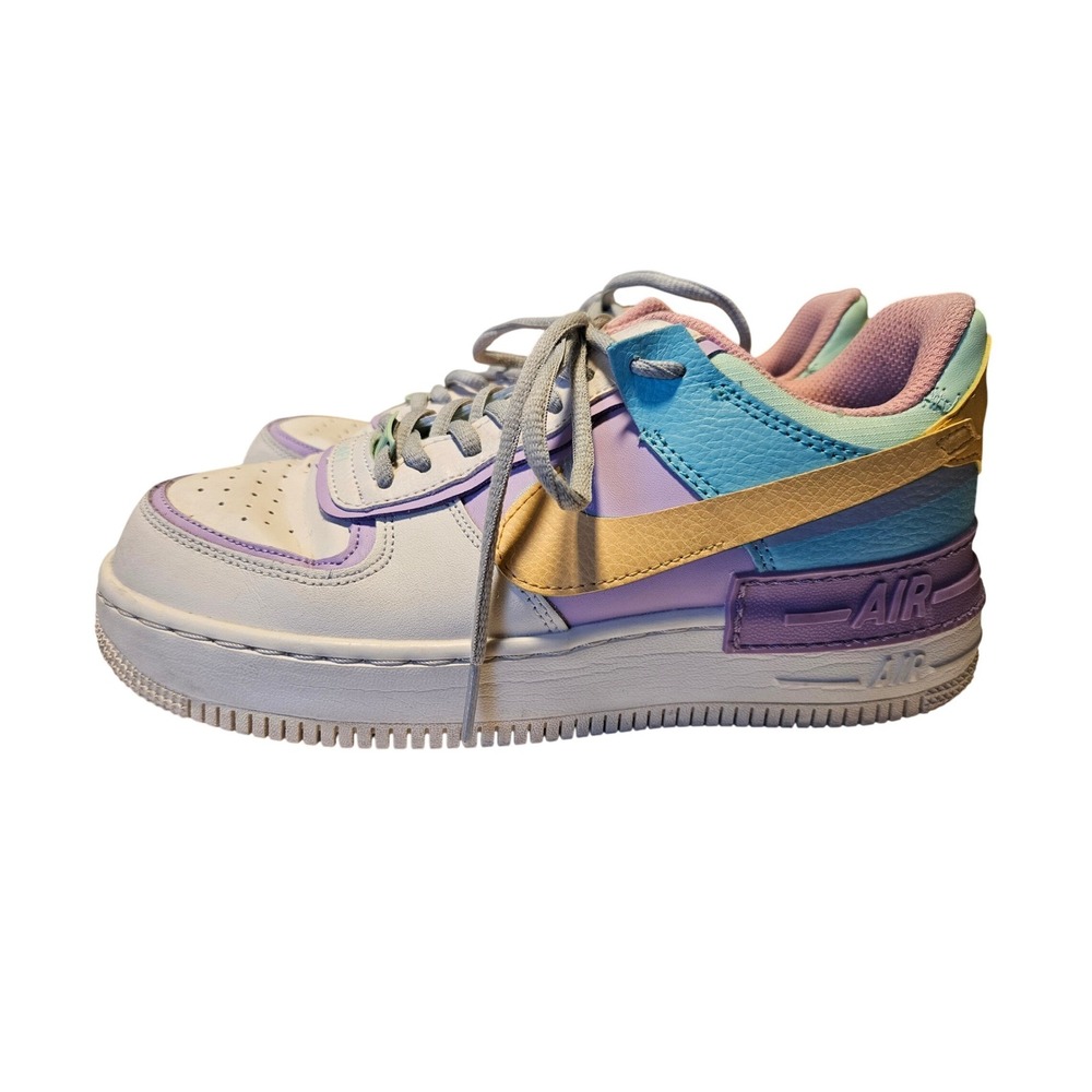 Nike Air Force 1 Shadow Pale Ivory Pastel Sneakers CI0919-101 Womens 8